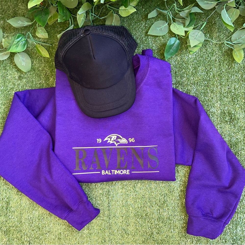Baltimore Ravens Purple NFL Crewneck - Picture 1 of 3